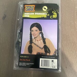 Totally Ghoul Indian princess wig. NWT